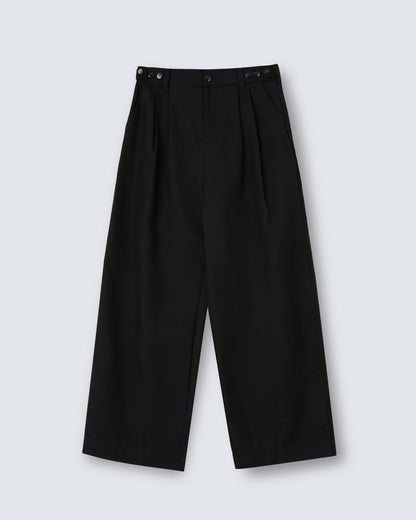 Pleated Wide Trousers