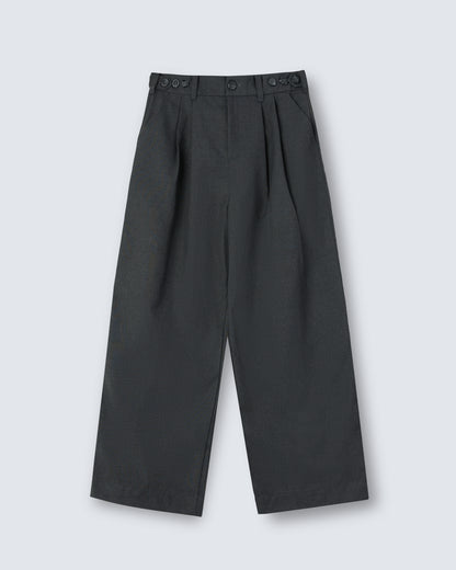Pleated Wide Trousers