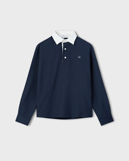 Contrast Striped Polo Shirt