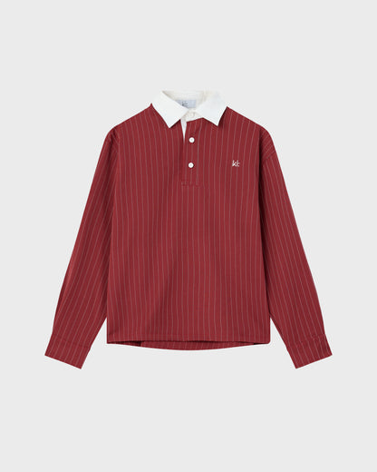 Contrast Striped Polo Shirt