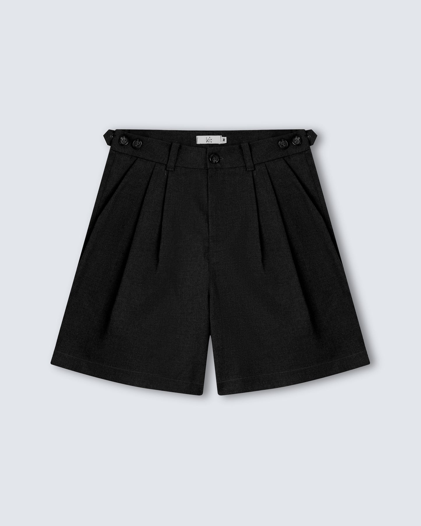 Pleated Wide Shorts