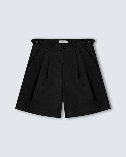 Pleated Wide Shorts