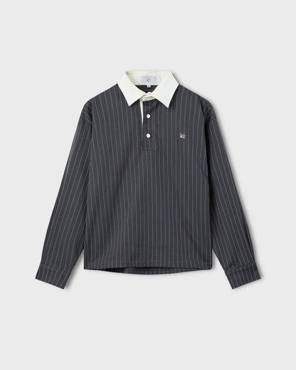Contrast Striped Polo Shirt