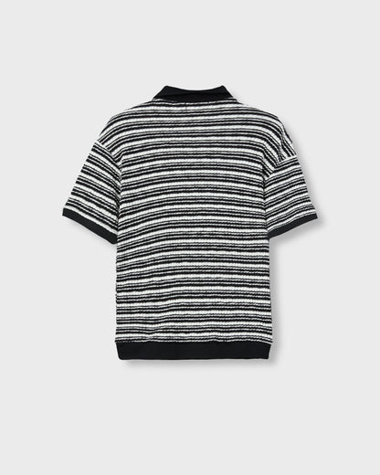 Deep V-neck Polo Shirt