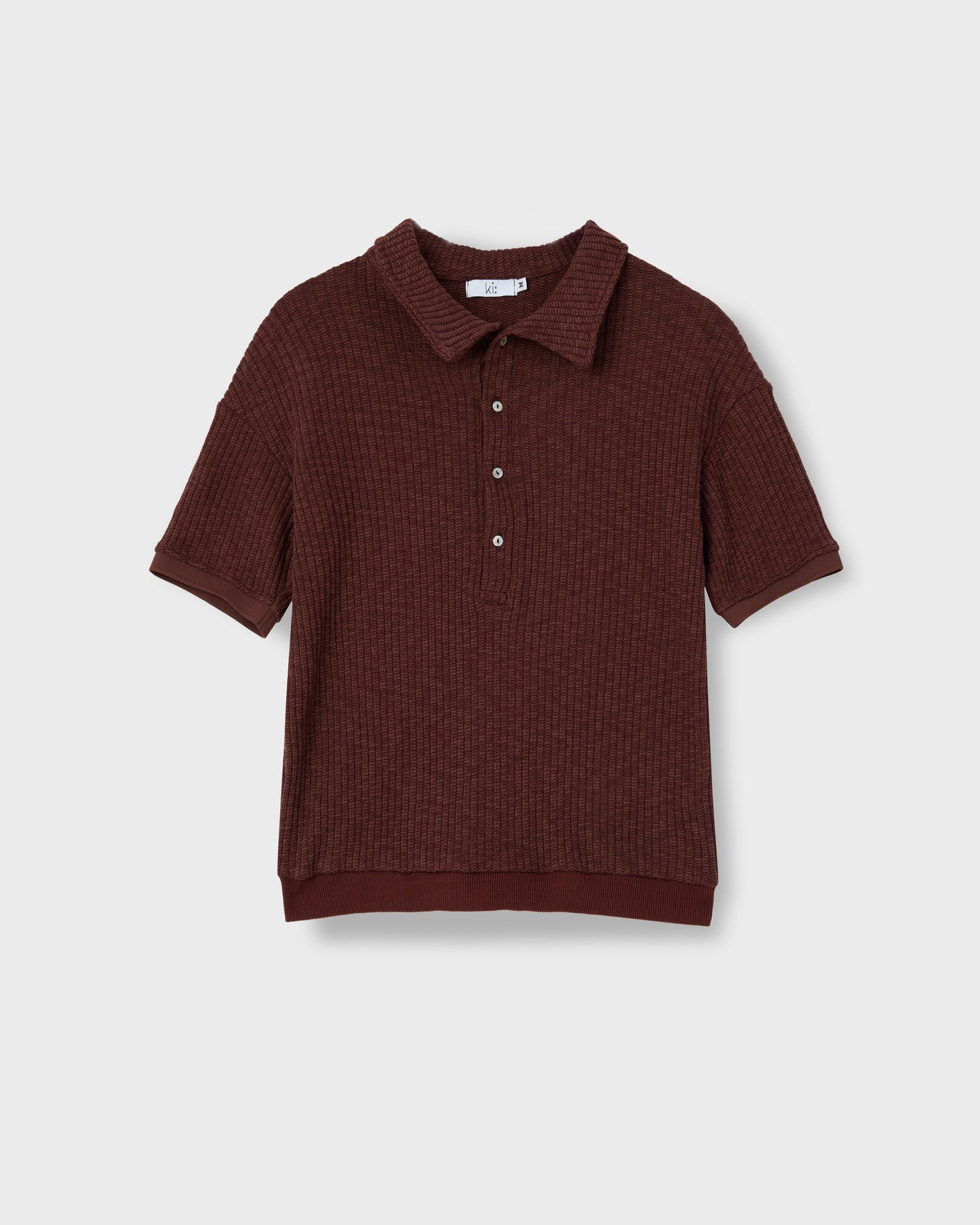 Deep V-neck Polo Shirt