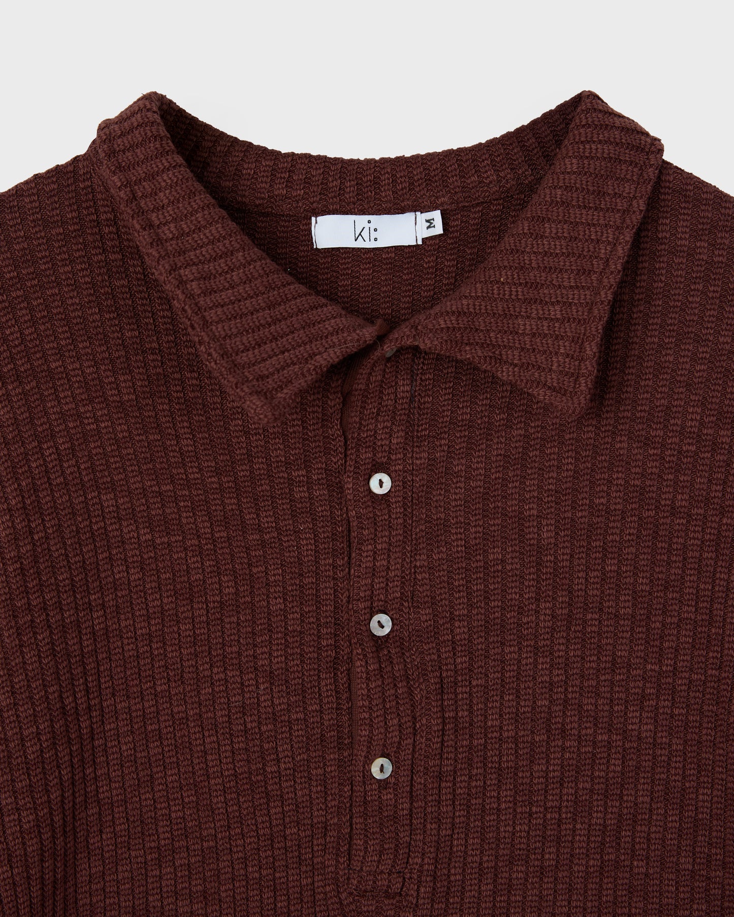 Deep V-neck Polo Shirt