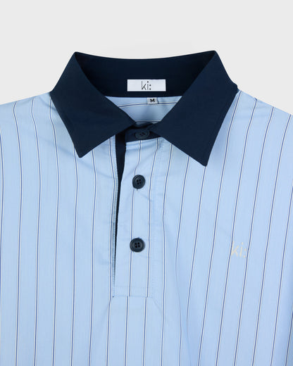 Contrast Striped Polo Shirt