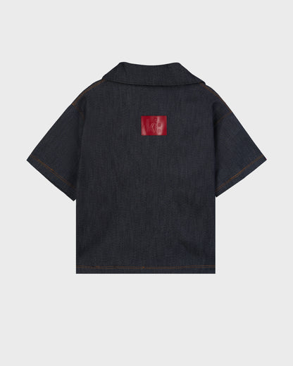 Denim Relax Collar Shirt