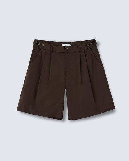 Pleated Wide Shorts