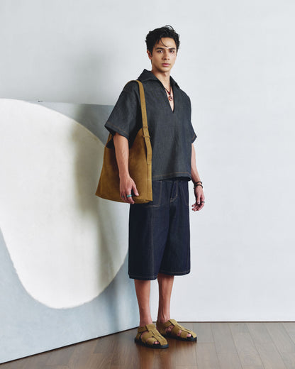 Denim Relax Collar Shirt