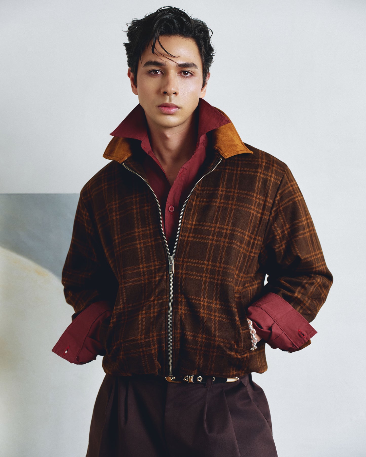 Brown Tartan Jacket