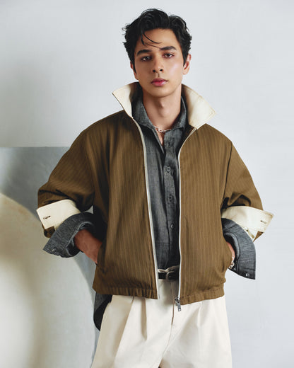 Latte Striped Jacket