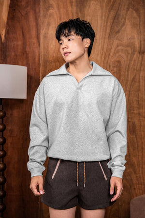 V-neck Oversized Sweatshirt