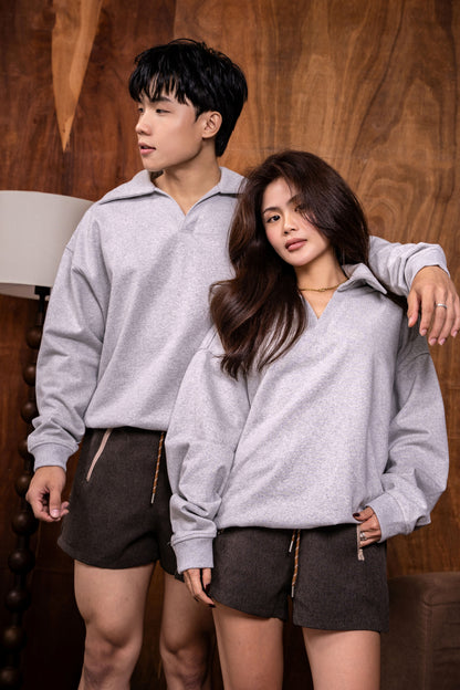 V-neck Oversized Sweatshirt