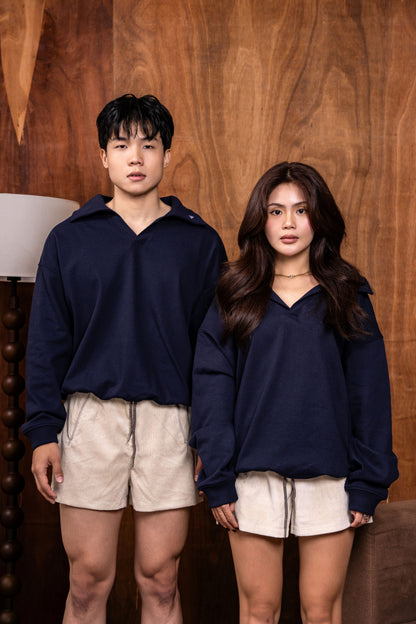 V-neck Oversized Sweatshirt